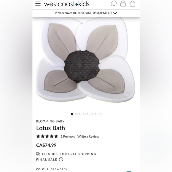 BLOOMING BABY | Lotus Bath - Sink Cushion for Newborn Bath Time - Picture 2 of 12